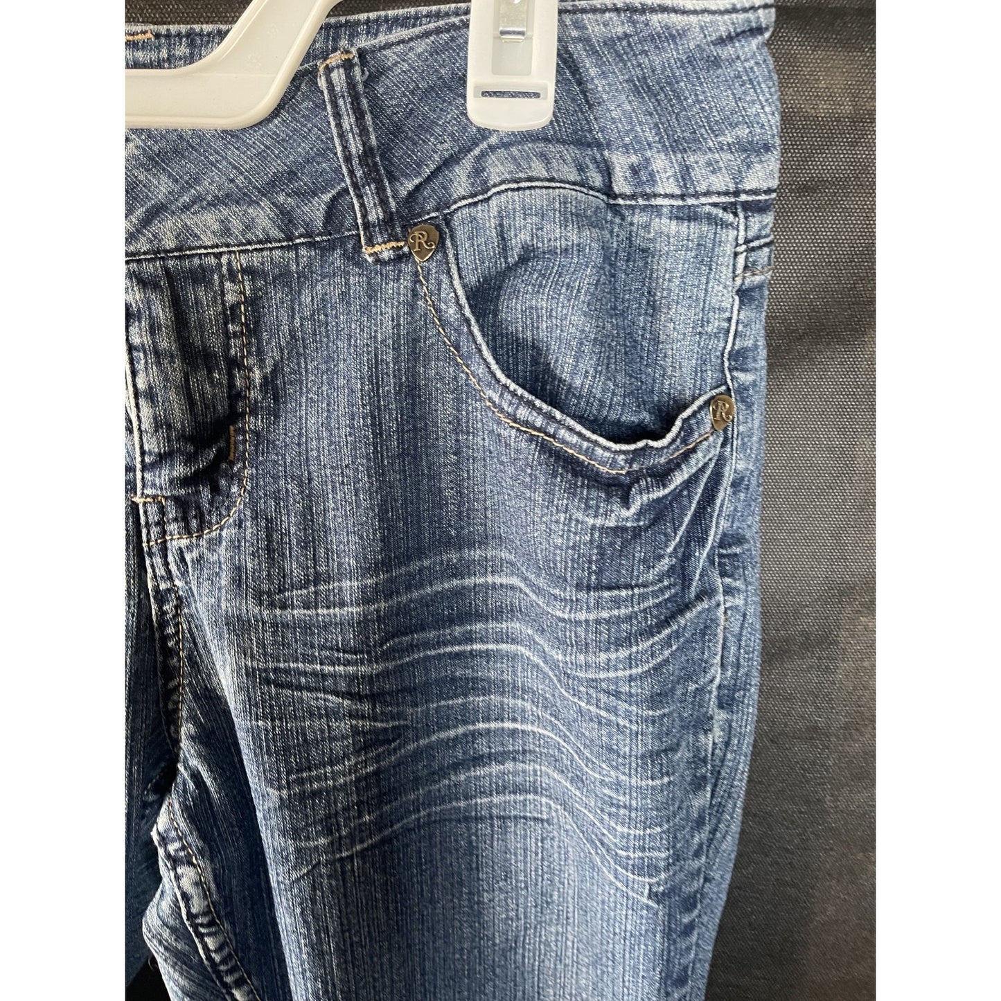 Royalty by YMI Bootcut Jeans Size 10 Medium Wash Stretch Embroidered Pockets