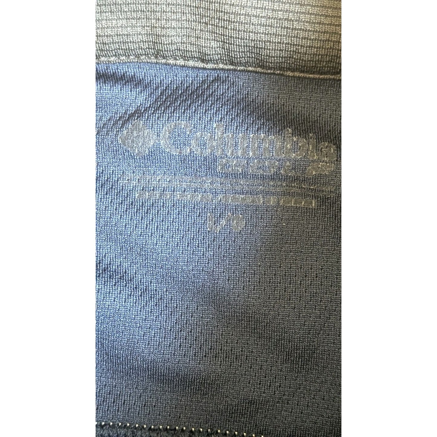 Columbia North Florida Ospreys 1/4 Zip Pullover Jacket Mens Large Blue L UNF