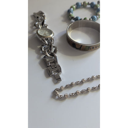Women’s Jewelry Lot 6pc - Alex and Ani, Alexa’s Angels, Francesca’s, Silver Tone