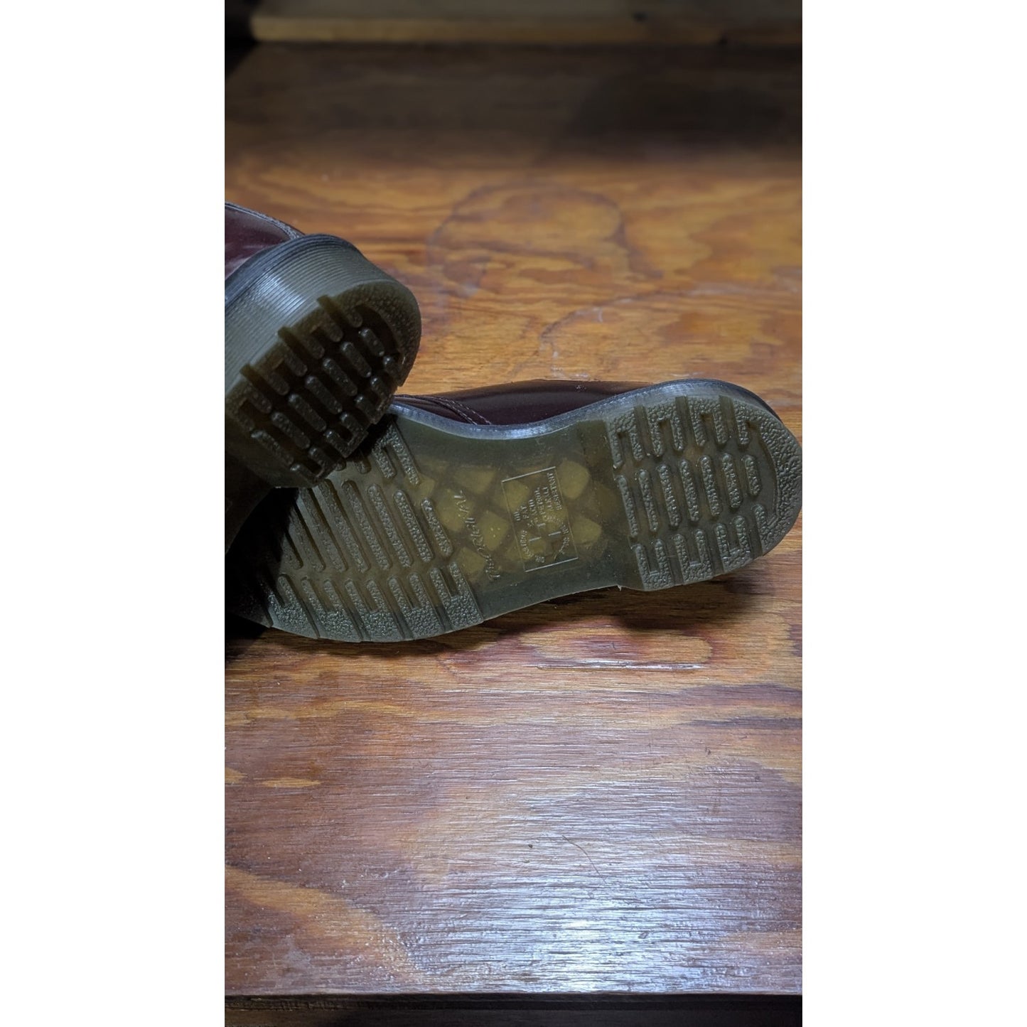 Dr Martens 1461 Vegan Cherry Red Oxford Shoes Women's Size 5