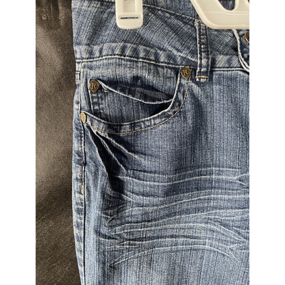 Royalty by YMI Bootcut Jeans Size 10 Medium Wash Stretch Embroidered Pockets
